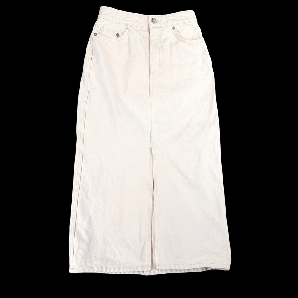 & Other Stories Cream Pencil Skirt